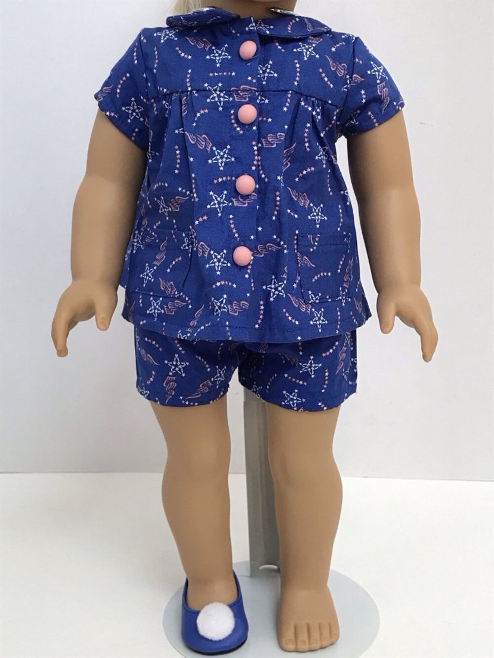 American Girl Doll Melody Ellison Blue Stars Pajamas *No Doll*